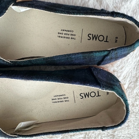 TOMS Checkered Slip-On shoe - Black, Green and Blue - Picture 5 of 7